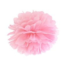 Pompon Bibułowy Jasnoróżowy Dekoracyjny 25 cm