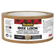 Taśma pakowa papierowa SCOTCH® Box Lock, brązowa, 48mm x 22,8m, 1szt.