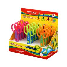 Nożyczki szkolne KEYROAD Craft, ozdobne ostrze zygzak, 14 cm