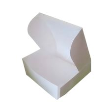 Pudełko na ciasto papierowe kwadratowe 28 x 28 x 12 cm brązowe 100 sztuk