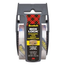 Taśma pakowa Scotch® Box Lock z podajnikiem, transparentna, 48mm x 20.3m