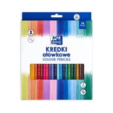 Kredki ołówkowe Oxford Regular 24 kolory zestaw profesjonalny