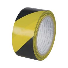Taśma ostrzegawcza Q-CONNECT papierowa czarno-żółta 48 mm x 20 m 1 sztuka