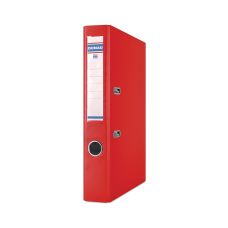Segregator DONAU Master z mechanizmem 50mm A4 czerwony z tworzywa PP