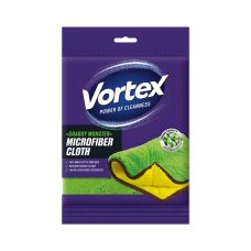 Ściereczka z mikrofibry VORTEX Shaggy Monter zielono-żółta
