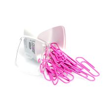 Spinacze do papieru, MAS Cubbie 50 mm różowy 15 sztuk