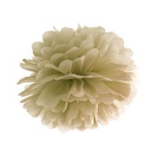 Pompon Bibułowy Złoty Dekoracyjny 25 cm