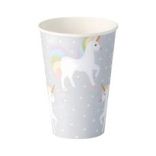 Kubek papierowy z nadrukiem Jednorożec 200 ml, średnica 70 mm, 10 sztuk
