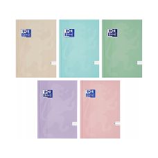 Zeszyt Brulion A5 Oxford Touch Pastel 96 kartek w linię z marginesem