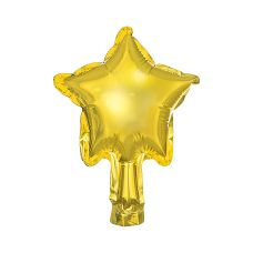 Balony Foliowe Gwiazdki Złote 12cm, do Powietrza, 25 sztuk
