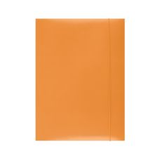 Teczka z gumką OFFICE PRODUCTS kartonowa A4 300gsm 3-skrzydłowa pomarańczowa