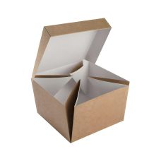 Burger box rozkładana tacka papierowa 14 x 14 x 9,5 cm 100 sztuk