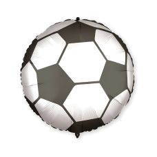 Balon foliowy football fans 46 cm z ciężarkiem - dekoracja na imprezy firmowe i eventy