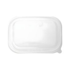 Pokrywka PLA do pojemników prostokątnych biodegradowalna Vegware 50 sztuk