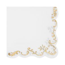 Serwetki Ornament Białe 33x33cm (12 szt.)