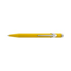 Długopis CARAN D'ACHE 849 Colormat-X czarny atrament niebieski końcówka M żółty