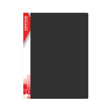 Teczka ofertowa OFFICE PRODUCTS z 30 koszulkami PP A4 620 mikronów czarna