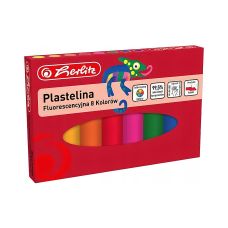 Plastelina Fluorescencyjna Herlitz Zestaw 8 Kolorów