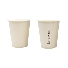 Kubek papierowy biały z powłoką dyspersyjną 180 ml średnica 70 mm 50 szt.