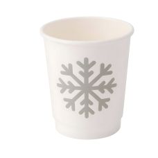 Kubek papierowy dwuściankowy dyspersyjny wzór Winter 250 ml śr. 80 mm 25 szt.
