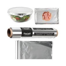 Folia aluminiowa Paclan szerokość 29 cm długość 60 mb grubość 15 mikronów waga 0,75 kg 1 sztuka