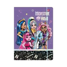 Teczka z gumką A4 Monster High 300g/m² z klapkami