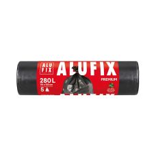 Worki na śmieci ALUFIX Profi LDPE 280 l 5 sztuk czarne