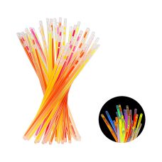 Pałeczki fluorescencyjne, mix kolorów, 20 cm, z łącznikami (1 op. / 100 szt.)