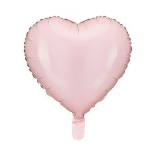 Balon foliowy Serce 45 cm jasny różowy