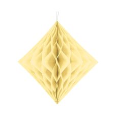 Diament Bibułowy Kremowy Dekoracyjny 20 cm