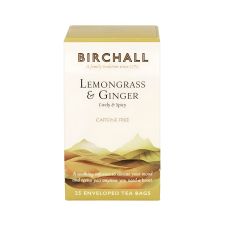 Herbata birchall lemongrass & ginger 25 saszetek - profesjonalna herbata do biura