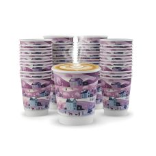 Kubek papierowy dwuściankowy świąteczny 250ml - 25 szt.