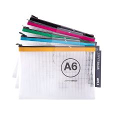 Torebka strunowa APLI Zipper Bag A6 168x125 mm mix kolorów