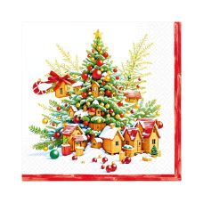 Serwetki papierowe 3-warstwowe Festive Joy Tree 33x33 cm 20 sztuk