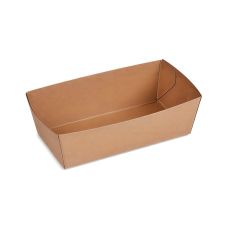 Tacka papierowa głęboka kraft 13,5 x 7 x 4,5 cm 300 ml 250 szt.