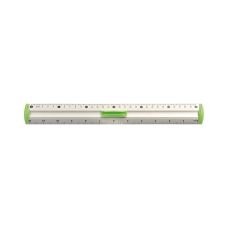 Linijka aluminiowa z uchwytem Tetis 30 cm zielona