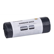 Worki na śmieci DONAU HOME, mocne (LDPE), 60l, 20 szt., czarne