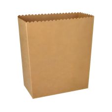 Pudełka na popcorn papierowe białe wymiary 8 x 15,8 x 19,2 cm opakowanie 50 sztuk