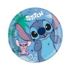Talerze papierowe stitch & angel 20cm 8 szt.
