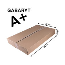 Karton wysyłkowy 600x380x85 mm 3-warstwowy 390g gabaryt A+ 1 szt.