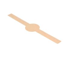 Naklejka zabezpieczająca papierowa kraft brązowa 4 x 20 cm opakowanie 250 sztuk