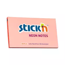 Notes samoprzylepny 127x76mm różowy neon