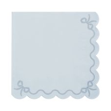 Serwetki z falbanką mglisty niebieski 33x33cm 12 sztuk