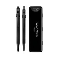 Zestaw długopis 849 i ołówek 844 Caran d'Ache Black Code w etui czarnym