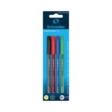 Długopis Schneider Vizz Medium 4 sztuki blister mix kolorów