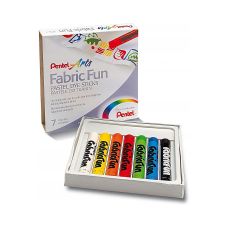 Kredki Pastele do Tkanin Pentel 7 Kolorów