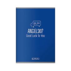 Zeszyt przedmiotowy A5 Język Angielski 60 kartek w kratkę 70g Herlitz