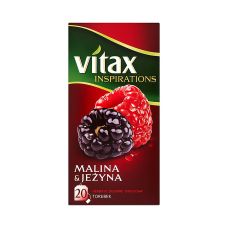 Herbata owocowo-ziołowa VITAX INSPIRATIONS Malina & Jeżyna 20 torebek 40g