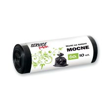 Worki na śmieci STELLA LDPE mocne, 60L 10 szt