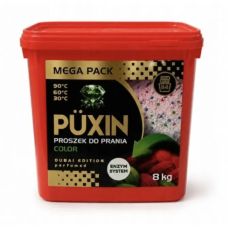 Puxin proszek do prania kolorów, 8 kg, 114 prań, wiadro, do tkanin kolorowych, niemiecki